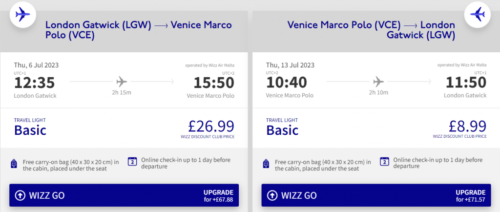 cheap flights to Italy