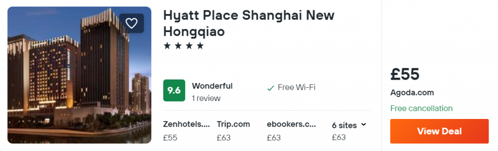 Hyatt Place Shanghai New Hongqiao