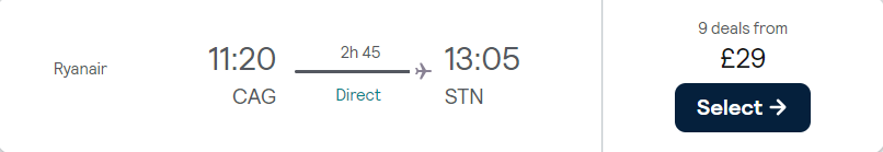 cheap flights to UK