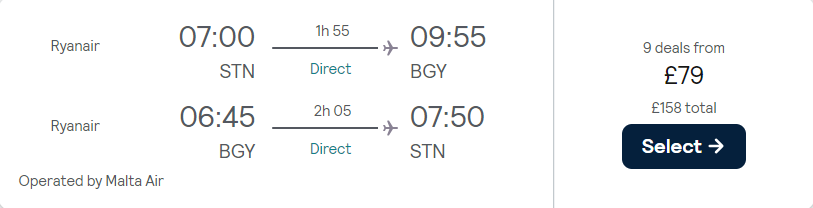 cheap flights to Italy