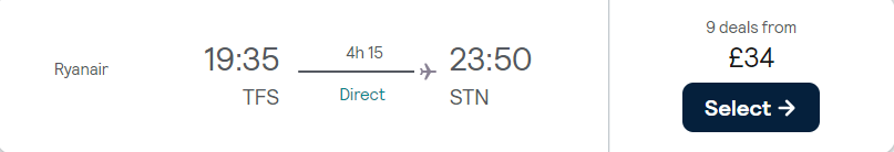 cheap flights to UK