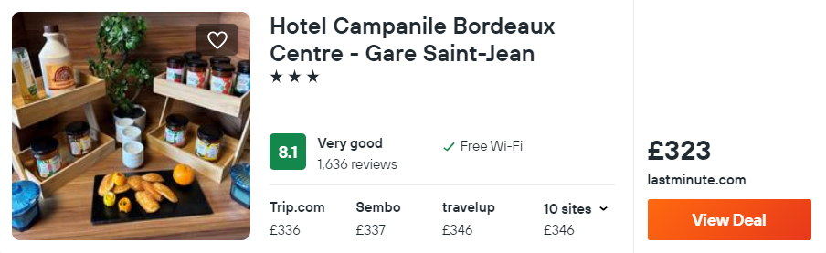 Hotel Campanile Bordeaux Centre - Gare Saint-Jean