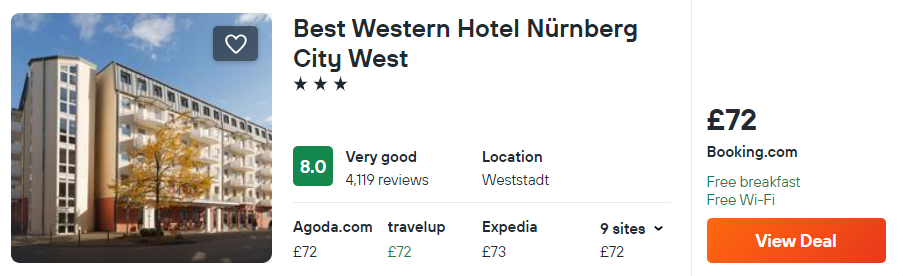 Best Western Hotel Nürnberg City West