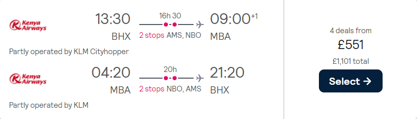 cheap flights to Kenya