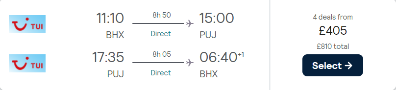cheap flights TUI