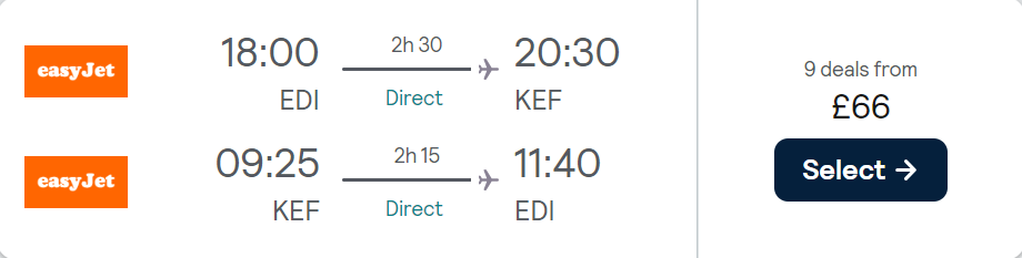 cheap flights to Iceland