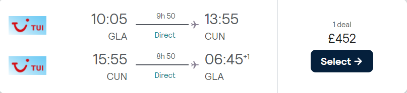 cheap flights TUI