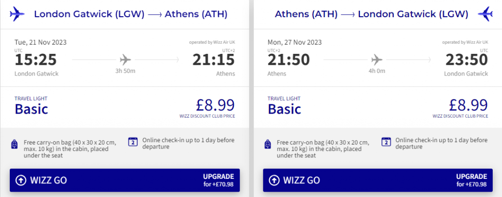 cheap flights to Greece