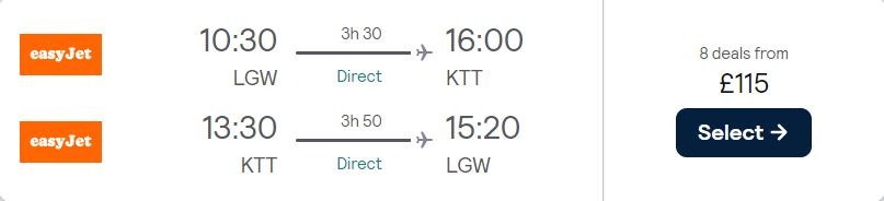 cheap flights to Finland