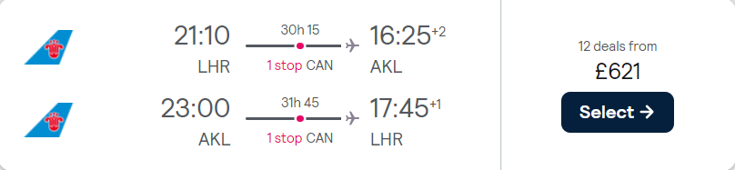 cheap flights to New Zealand