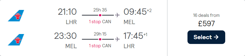 cheap flights to Australia
