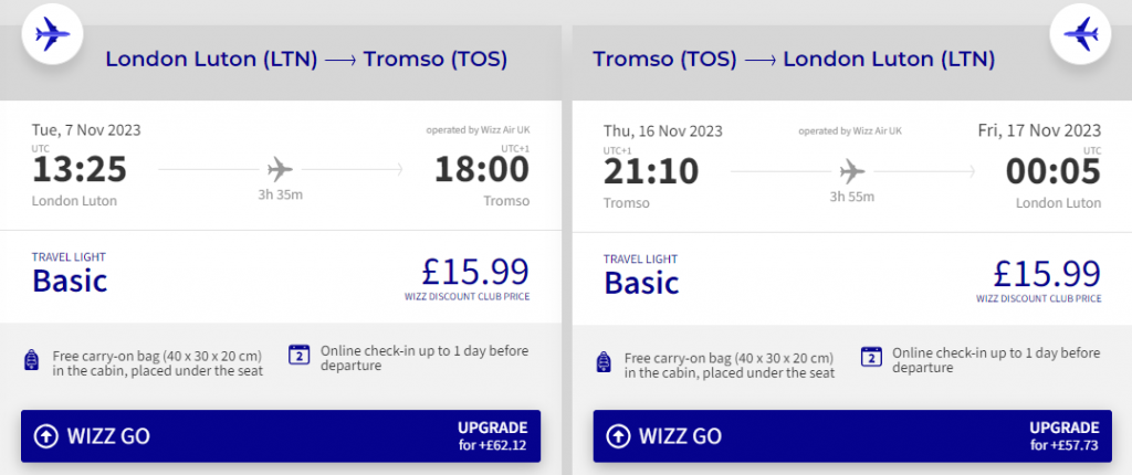 cheap flights to Norway