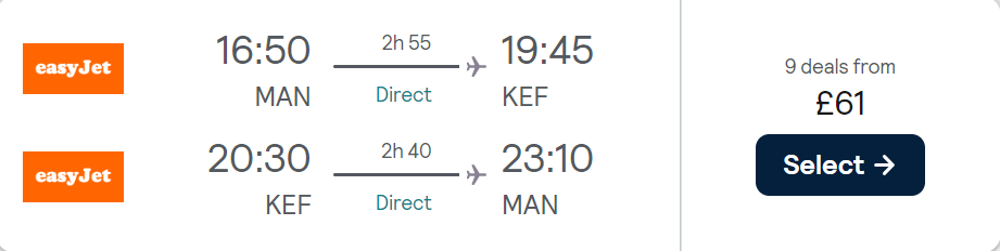 cheap flights to Iceland