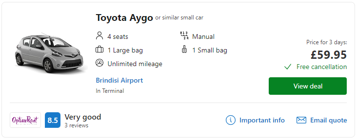 cheap car