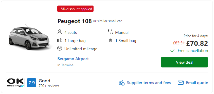 cheap car