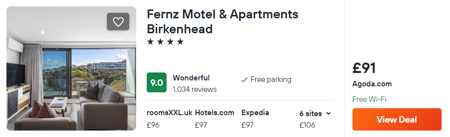 Fernz Motel & Apartments Birkenhead