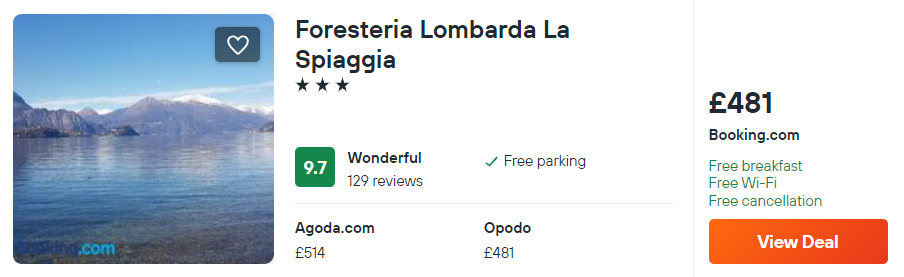 Foresteria Lombarda La Spiaggia