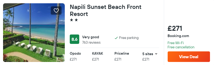 Napili Sunset Beach Front Resort