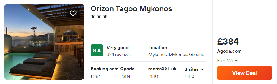 Orizon Tagoo Mykonos