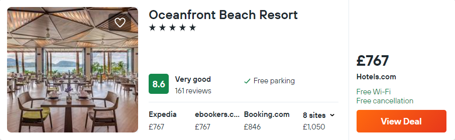 Oceanfront Beach Resort