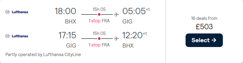 cheap flights to Brazil