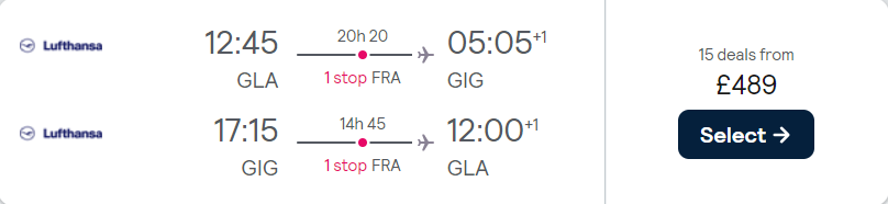 cheap flights to Brazil