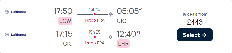 cheap flights to Brazil