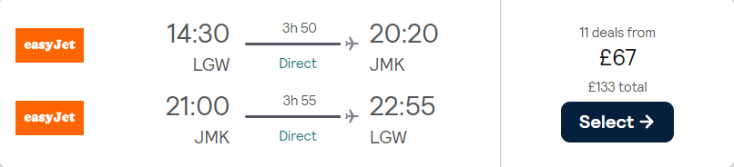 cheap flights to Greece