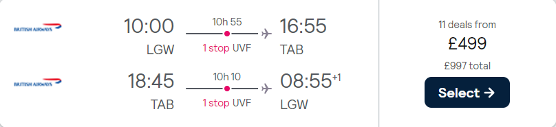 cheap flights to Trinidad