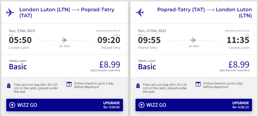 cheap flights to Slovakia
