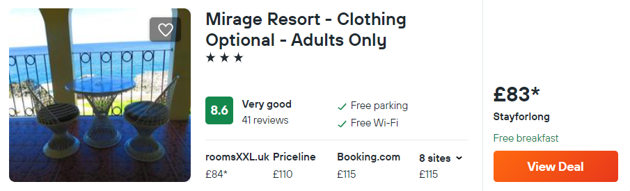 Mirage Resort - Clothing Optional
