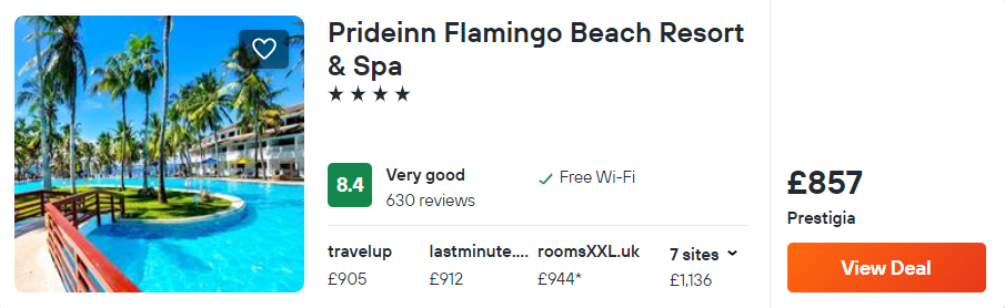 Prideinn Flamingo Beach Resort & Spa