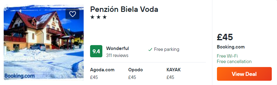 Penzión Biela Voda
