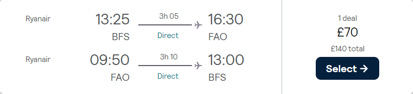 cheap flights to Portugal