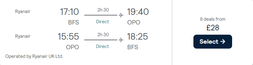 cheap flights to Portugal