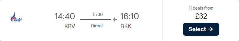 cheap flights to Thailand