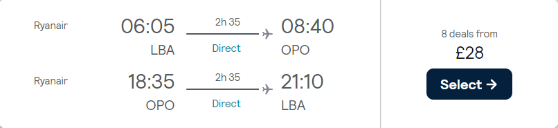 cheap flights to Portugal