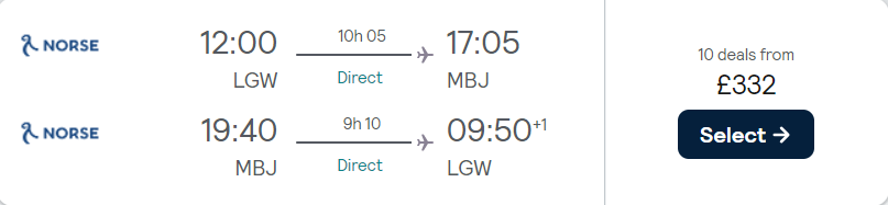 cheap flights to Jamaica