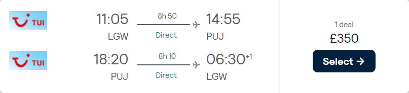 cheap flights TUI