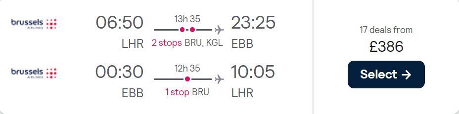 cheap flights to Uganda