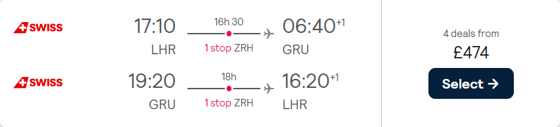 cheap flights to Brazil