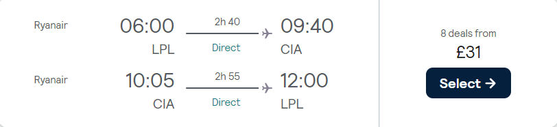 cheap flights to Italy