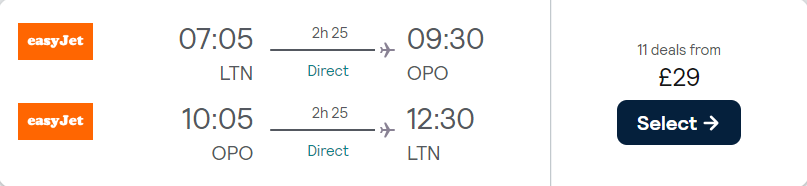 cheap flights to Portugal