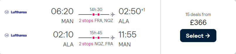 cheap flights to Kazakhstan