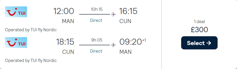 cheap flights TUI