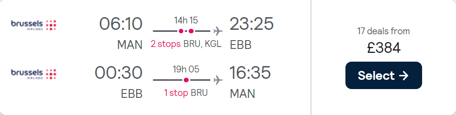 cheap flights to Uganda