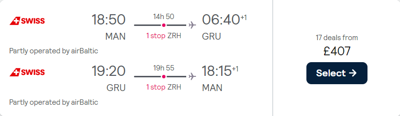 cheap flights to Brazil