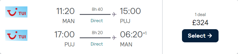 cheap flights TUI