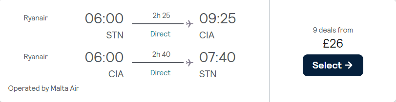cheap flights to Italy