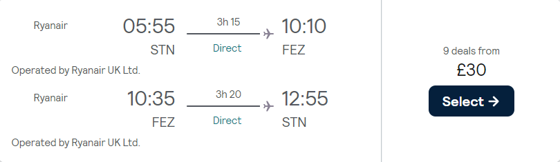 cheap flights to Morocco